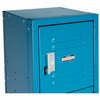 Global Industrial Six Tier Locker, 12x15x12, 6 Door, Unassembled, Blue 652056BL